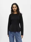 Dorina L/S Re Sculpture Top - Black