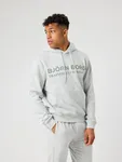 Classic Print Hoodie - Ultra Light Grey Melange