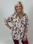 Blus Kelly - Winered
