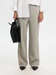 Kostymbyxa Rita Wide Pant  - Island Fossil Melange