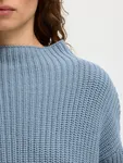 Selma Sus Ls Knit  - Dusty Blue