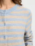 Lulu New Ls Knit Cardigan - Cashmere Blue Birch