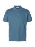 Piketröja Fave Zip Polo - Blue Mirage