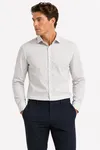Slim Performance Shirt - Bright White Diamond Vetiver