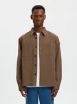Travis Twill Overshirt - Chocolate Chip