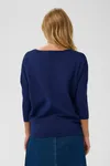 Milasz R-neck Pullover - Navy Peony