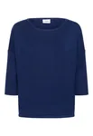 Milasz R-neck Pullover - Navy Peony