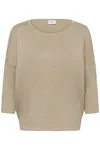 Milasz R-neck Pullover - Greige Melange