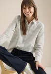Stripe Blouse - Urban Taupe                   