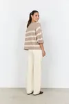 Sc-orlean Stripe 5 - Sand Melange Combi