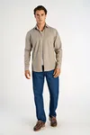 Soft Indigo Stretch Shirt - Dusty Green