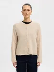 Lulu New Ls Knit Cardigan - Birch Melange