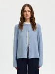 Lulu New Ls Knit Cardigan - Cashmere Blue Melange