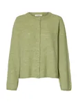Lulu New Ls Knit Cardigan - Lint Melange