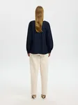 Slfiona Ls Top - Dark Sapphire