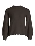 Nikolina Knit Top - Coffee Bean Melange