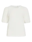 Vila Top O-Neck  - Snow White