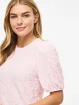 Vila Top O-Neck  - Cherry Blossom