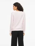 Tröja Viril O-neck knit - Cherry Blossom Light Melange