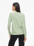 Tröja Viril O-neck knit - Smoke Green Light Melange