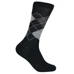 Ullstrumpor Rutmönstrad - Black