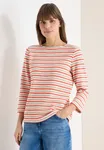 Tröja Multi Stripe Knit - Cherry Tomato Orange          