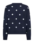 Tröja Flow-pullover - Navy Blazer W. Star Off-white