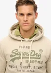 Hoodie Heritage Relaxed - Pelican Beige Marl