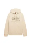 Hoodie Heritage Relaxed - Pelican Beige Marl