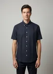 Murrey Skjorta Kort Ärm - Navy