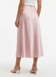 Mingel More Satin Skirt -  Pink 