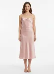 Mingel More Satin Skirt -  Pink 