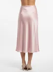 Mingel More Satin Skirt -  Pink 