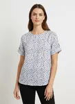Prickig Top -  Blue/White 