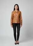 Thea Jacket - Deep Cognac