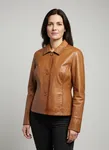Thea Jacket - Deep Cognac