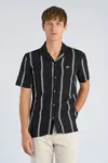 Structure Stripe Shirt - Black