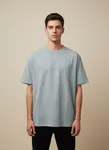T-Shirt Oversized Brand Carrier - Dk Aqua