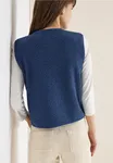 Väst Curly Fake Wool - Sporty Denim Blue             