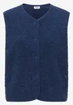 Väst Curly Fake Wool - Sporty Denim Blue             