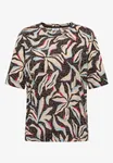 Kortärmad t-shirt i burnout stil - Macchiato Brown               