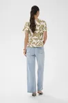 Topp Marlo Blouse - Oak Chalk Leaves