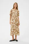 Kamarlo Dress - Oak Chalk Leafs