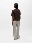 Sanne V-Neck Top - Seal Brown