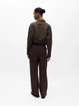 Objsanne Aline Wide Pants - Seal Brown