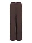 Objsanne Aline Wide Pants - Seal Brown