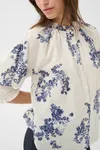 AlmerasPW Skjorta - Blue Shadow Flower Print