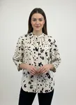 AlmerasPW Skjorta - Black Dot Flower Print