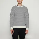 Colin Striped Knit - Egret Dust