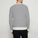 Colin Striped Knit - Egret Dust
